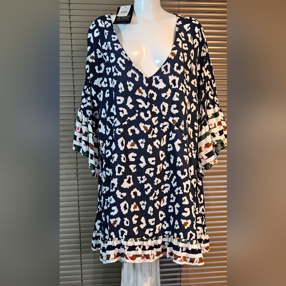 BNWT UK size 26-28-30-32, Loralette (Evans) cotton tunic shirt dress top, L 35in - Picture 3 of 13